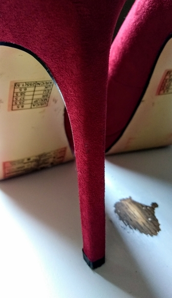Ruby Red Platform Pumps - Picture 6 of 16